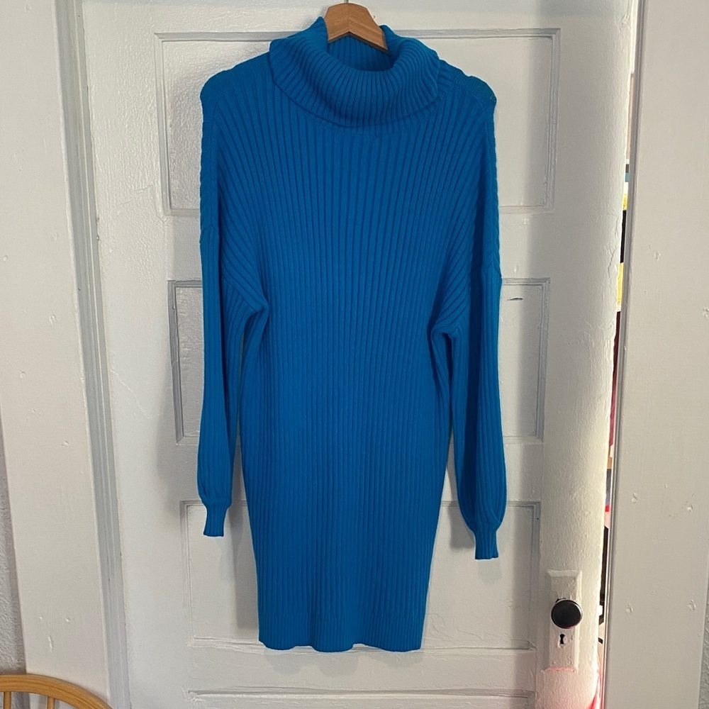Amazon Vibrant Blue Sweater Dress